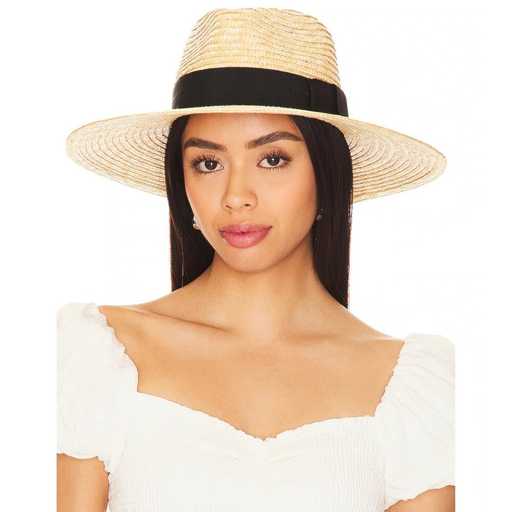 Brixton Joanna Wide-Brim Straw Hat Size Small